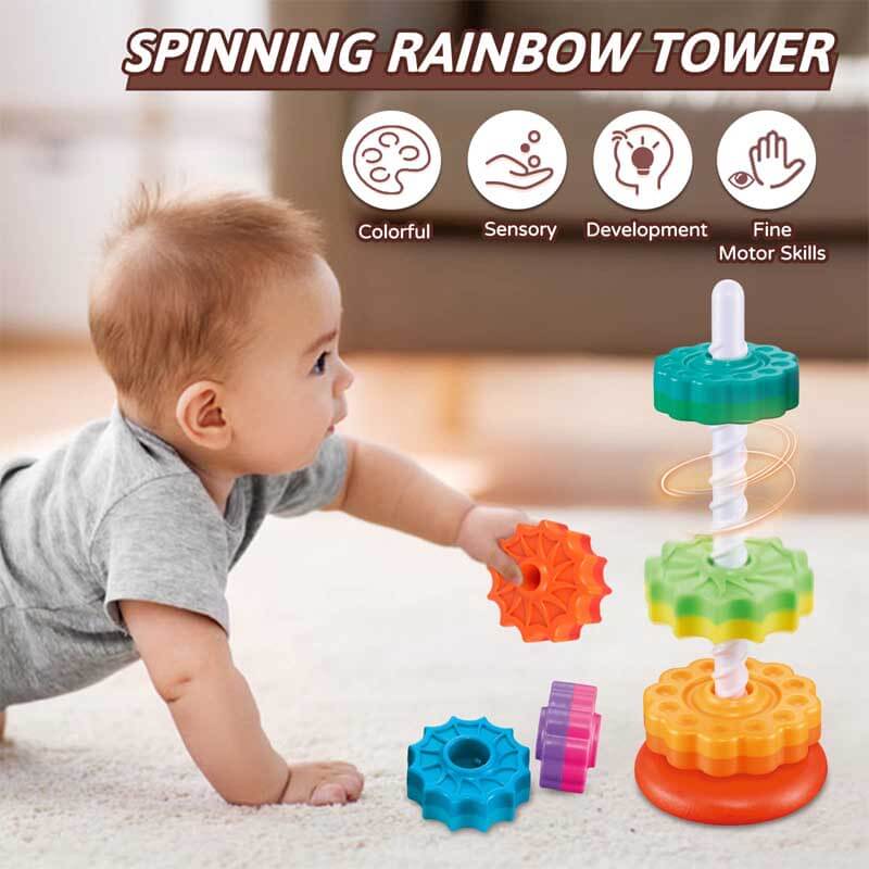 הצעצוע המושלם להתפתחות ויצירתיות - Rainbow Stacking Toys