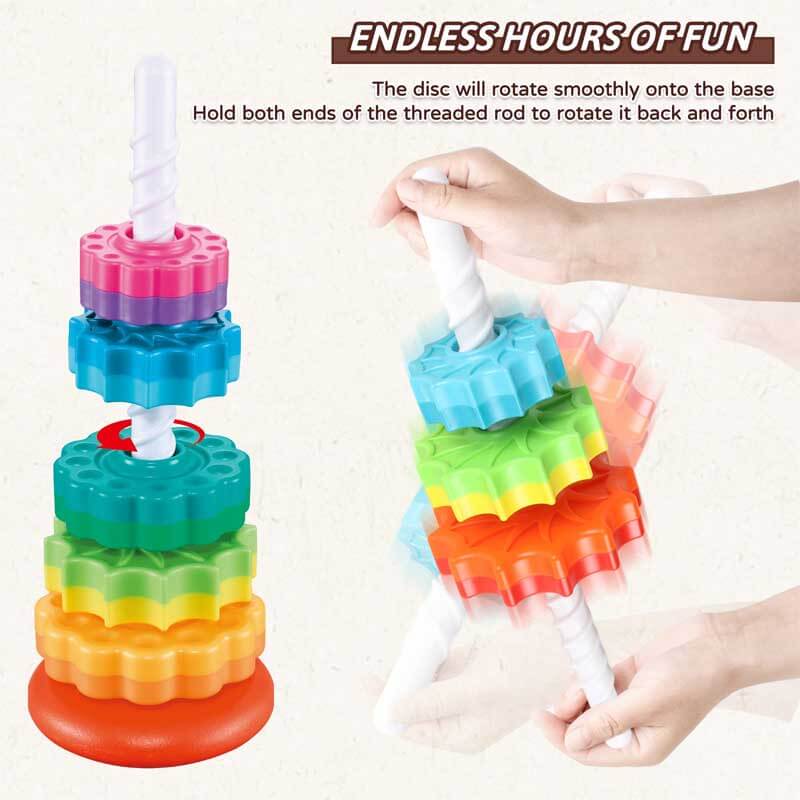 הצעצוע המושלם להתפתחות ויצירתיות - Rainbow Stacking Toys