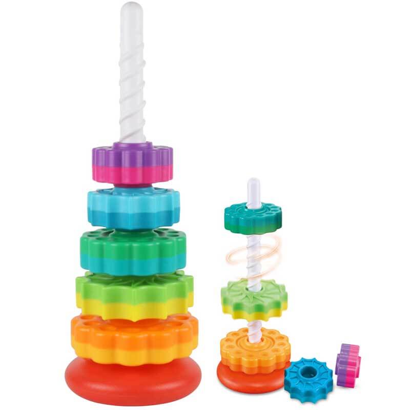 הצעצוע המושלם להתפתחות ויצירתיות - Rainbow Stacking Toys